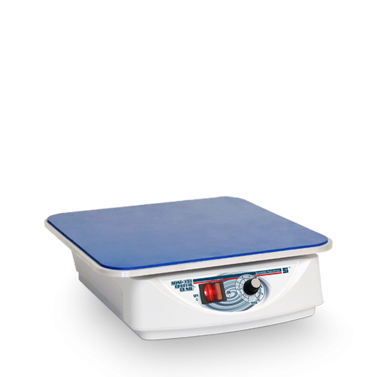 Blue hot plate on a white background